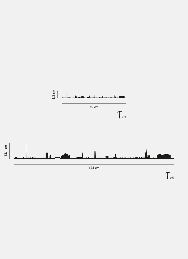 THE LINE - Dublin NOIR 50cm