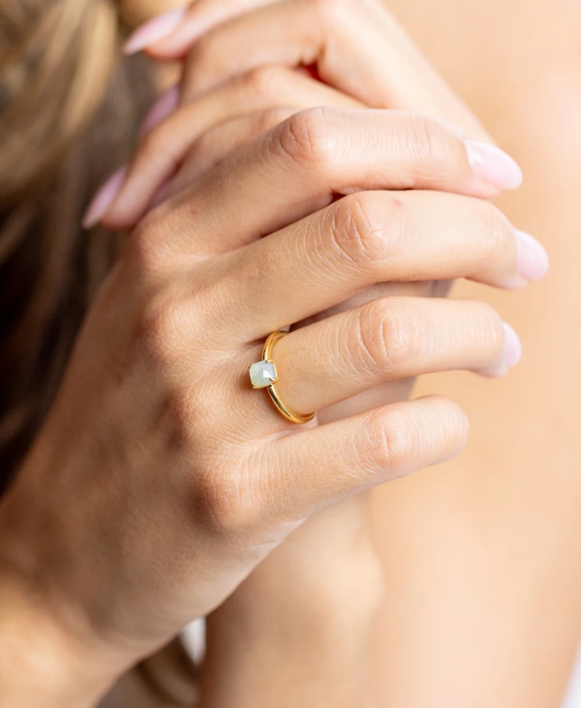 DIDYMA - Bague ATHENA Beige (JADE)