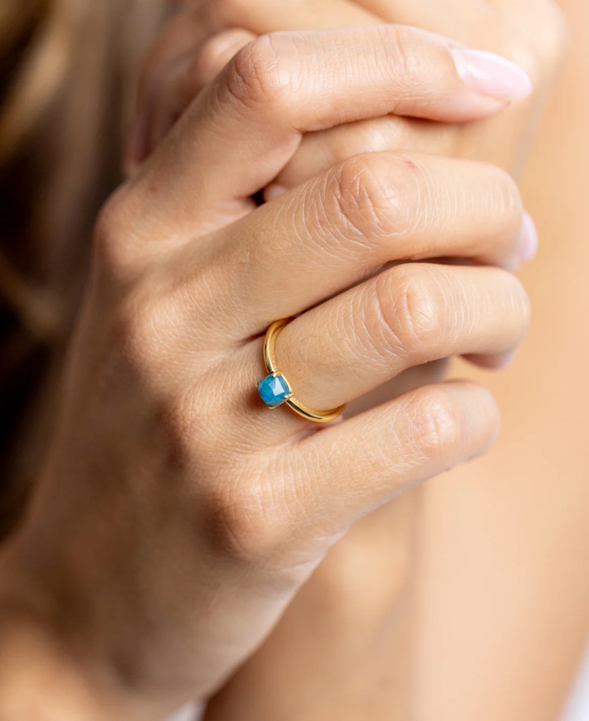DIDYMA - Bague ATHENA Blue (CRYSTAL)