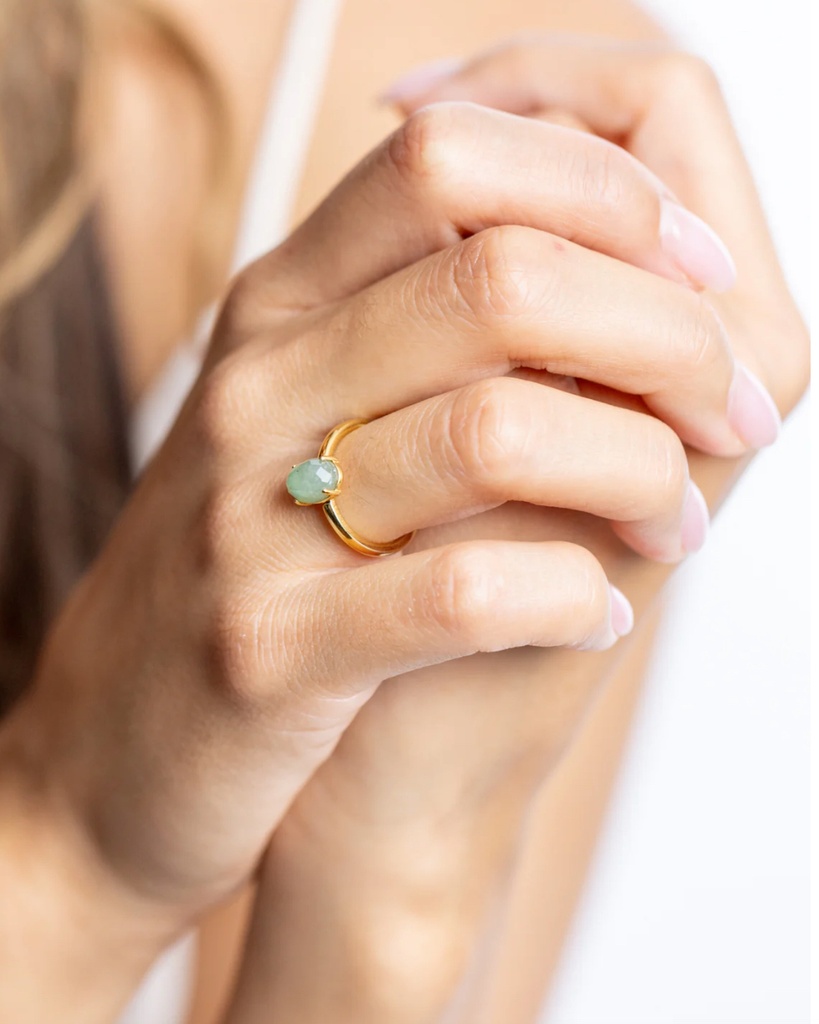 DIDYMA - Bague DELPHI Green (GREEN AVENTURINE)