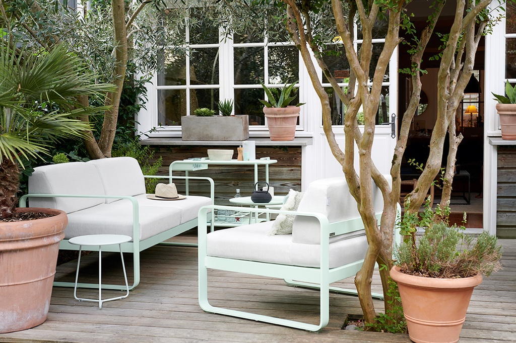 FERMOB - Fauteuil BELLEVIE Blanc grisé