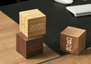 Gingko - CUBE PLUS CLOCK - Bamboo