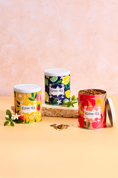 KUSMI TEA - Boîte de conservation à thé MOTIF ANASTASIA (à recharger de 300g)