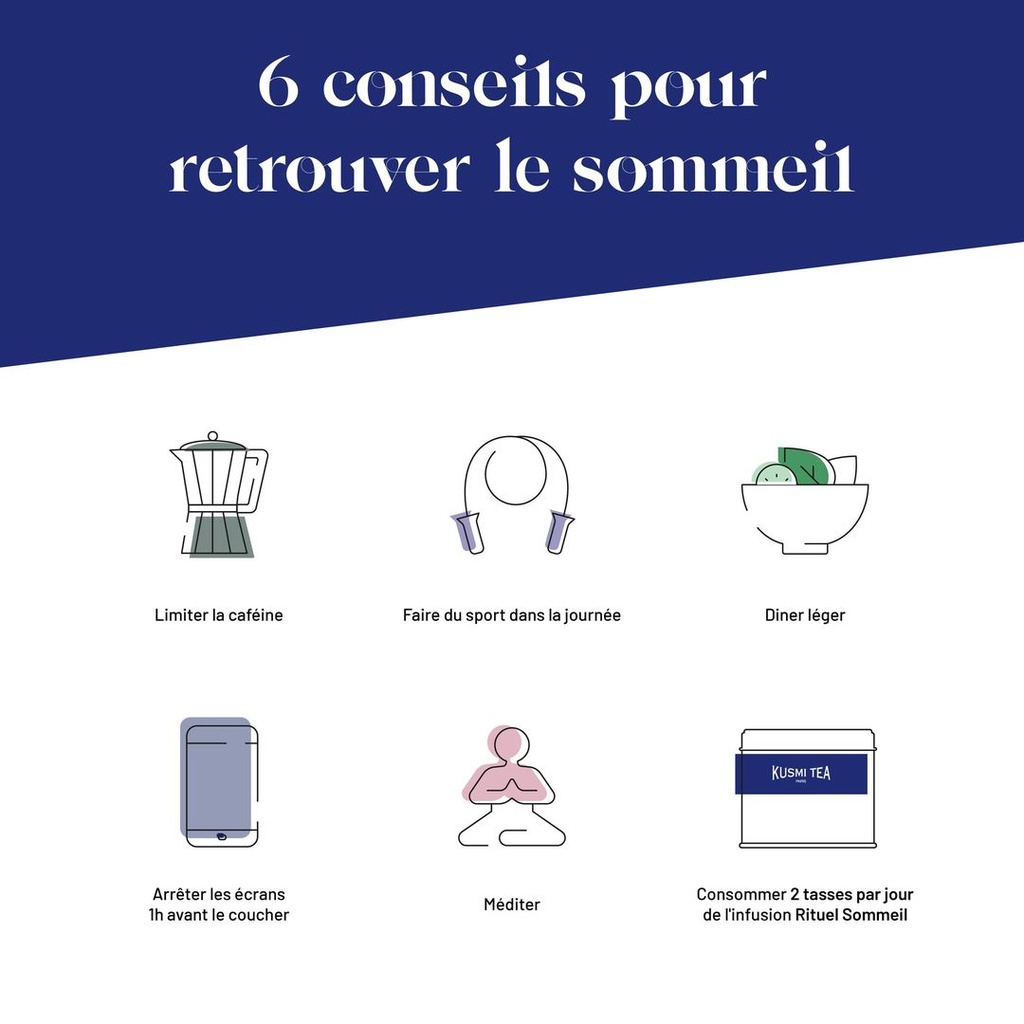 KUSMI TEA - RITUEL Sommeil Bio (boite 100g)