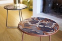 FERMOB - Table d'appoint/Tabouret COCOTTE Edition Limitée OCRE ROUGE