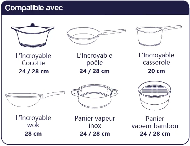 COOKUT Couvercle verre 24cm Compatible.webp