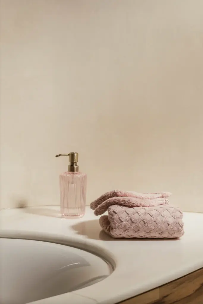 PAVEAU hand wash Pink Bathroom.webp