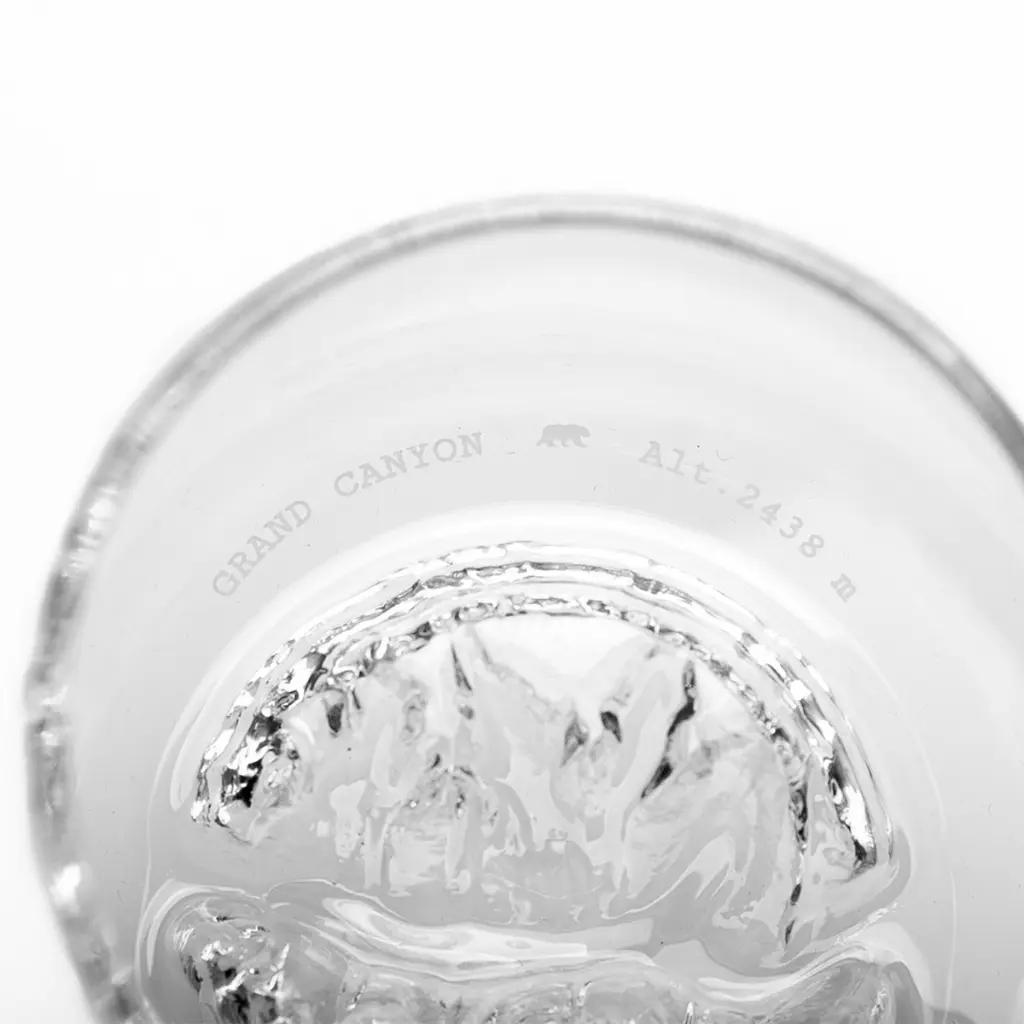 ALASKAN MAKET Verres Topo GRAND CANYON et MATTERHORN detail canyon.webp