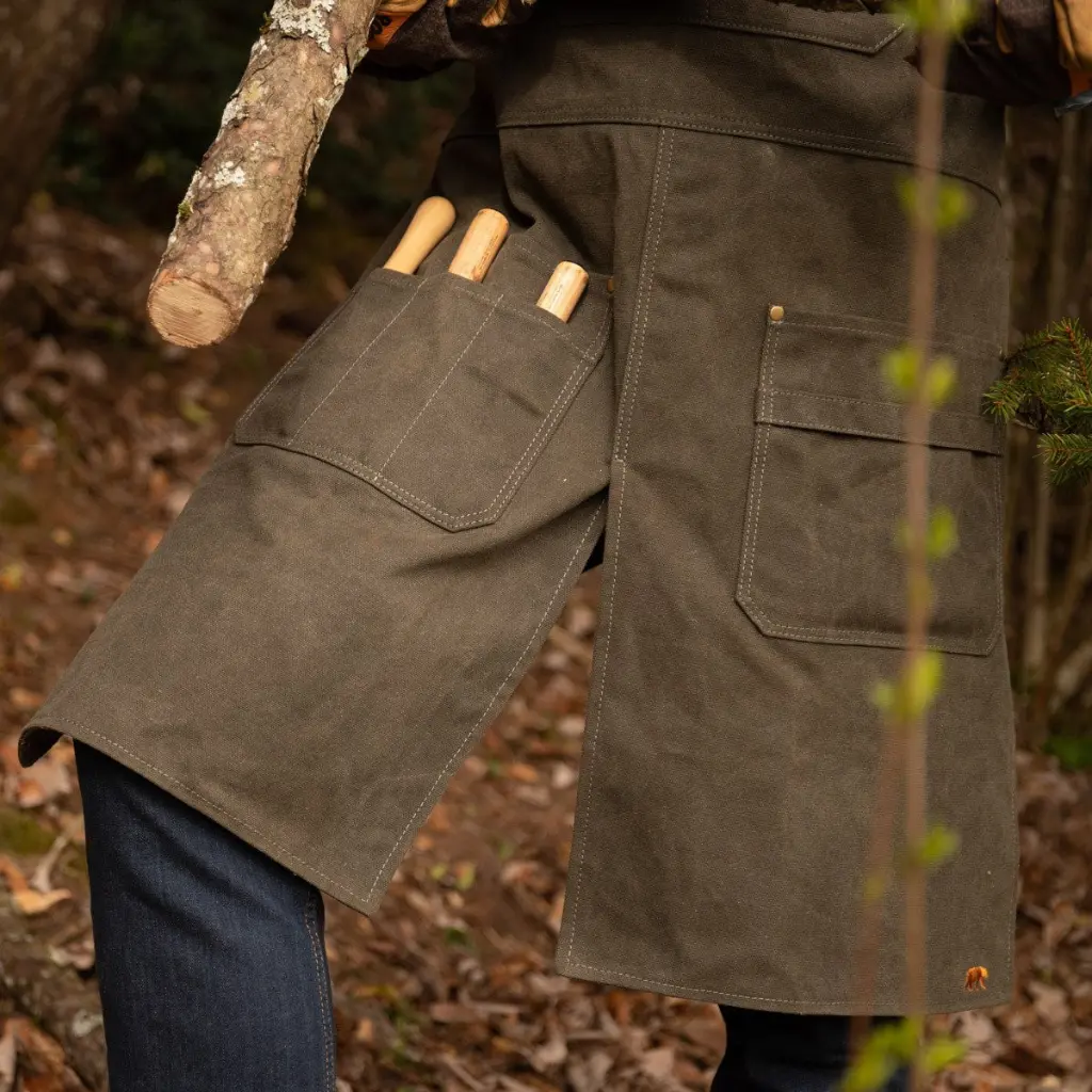ALASKAN MAKER Tablier 690 Olive Details.webp