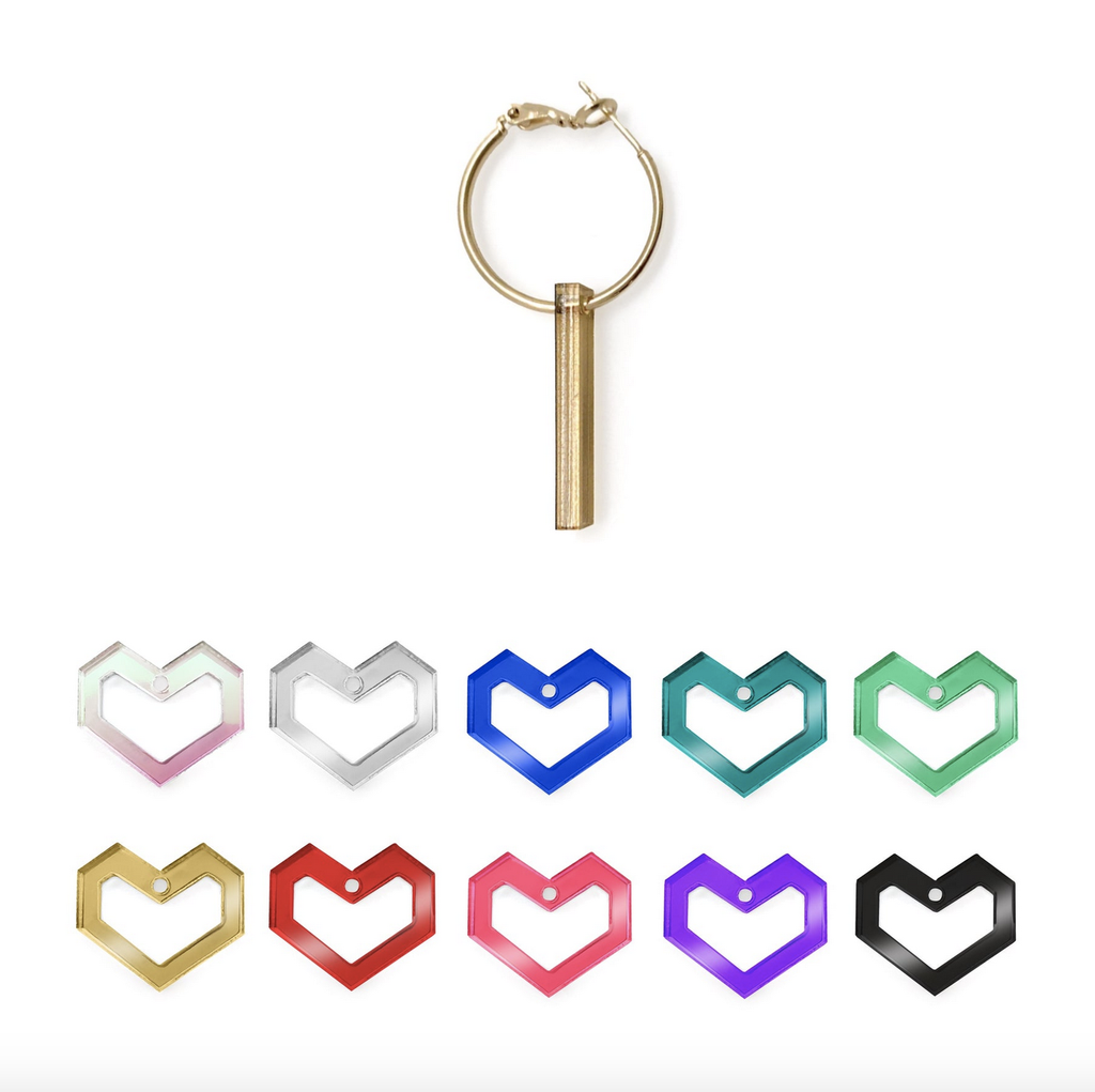 TELLMEE - Accessoire de Boucle d'Oreille TIKA AMORE (Différents coloris)