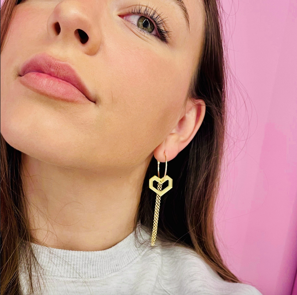 TELLMEE - Accessoire de Boucle d'Oreille TIKA AMORE (Différents coloris)