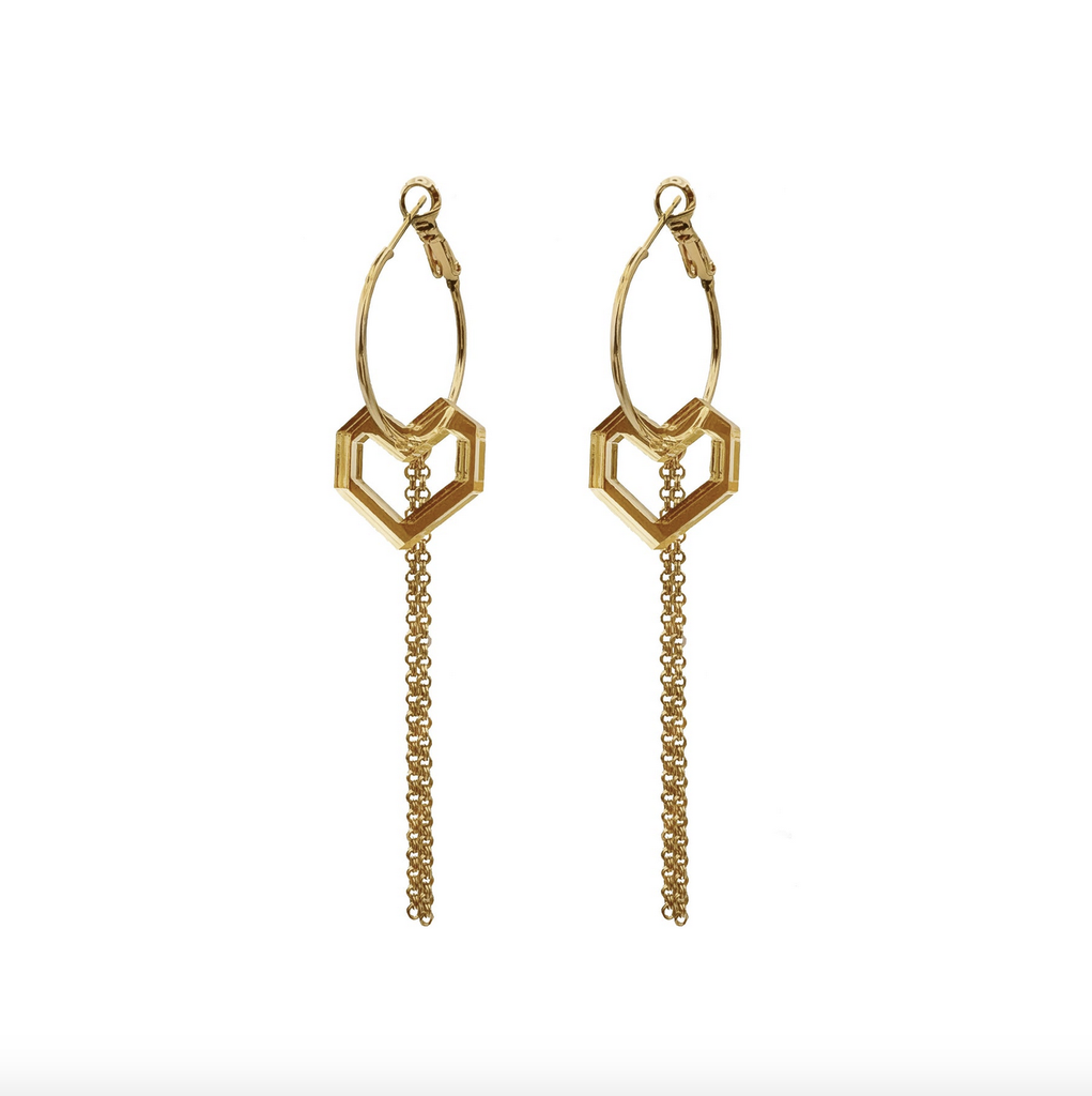 TELLMEE - Accessoire de Boucle d'Oreille TIKA AMORE (Différents coloris)