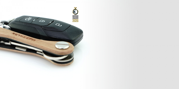 KEYKEEPA - Porte-clé ultra-compact WOOD Zebrano