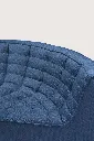 ETHNICRAFT - N701 Canapé MODULAIRE Module 2 places + module d'angle arrondi à 90° + module 3 places - Tissu Standard Bleu DETAILS ARRONDI.webp