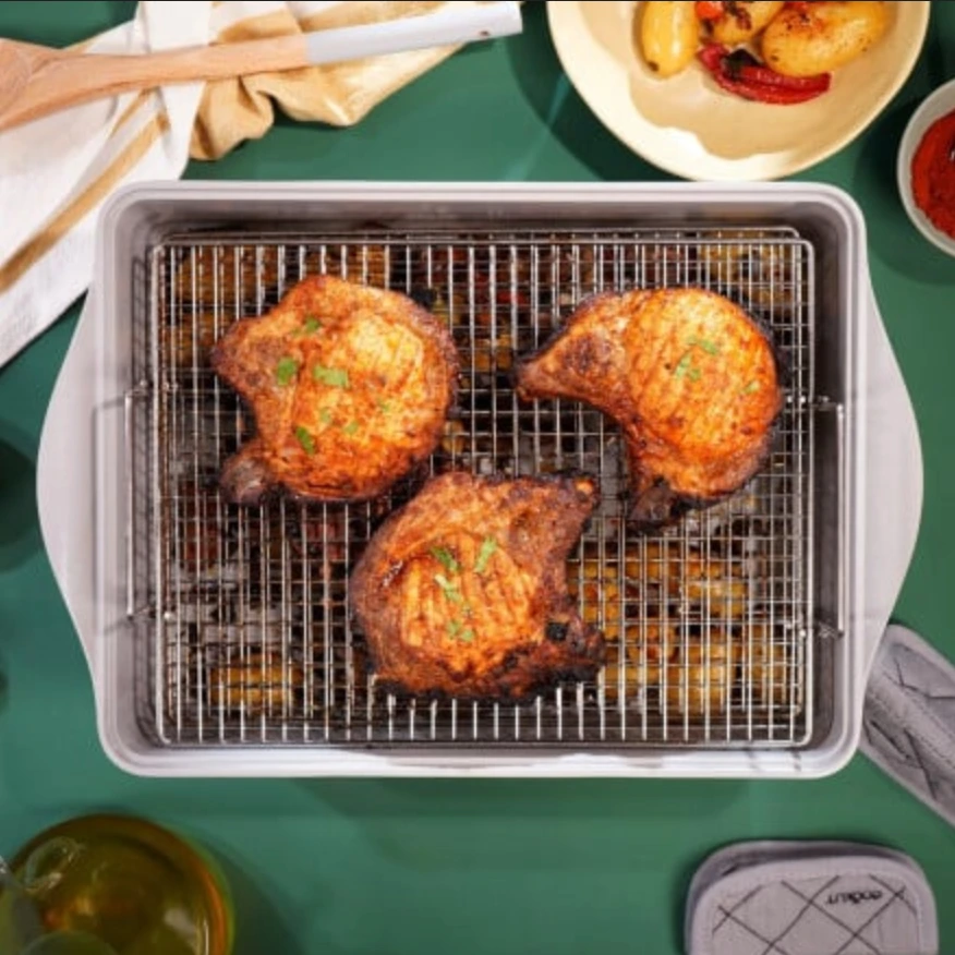 COOKUT Jeu de GRILLES pour plat a four LIFESTYLE Viande.webp