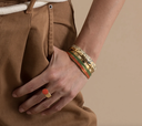 BANGLE UP - Jonc BANGLE 0.44 Doré/TANGERINE