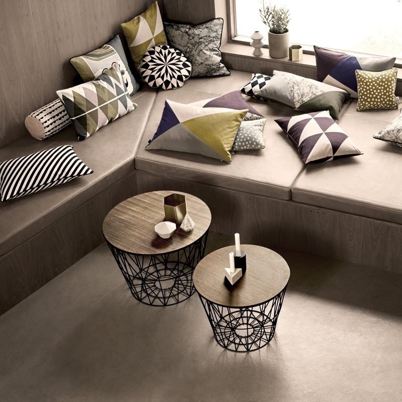 FERM LIVING - Panier WIRE BASKET Gris clair