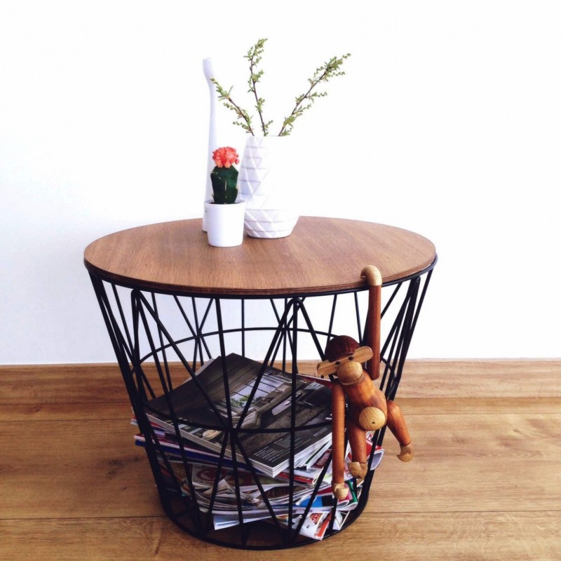 FERM LIVING - Panier WIRE BASKET Gris clair