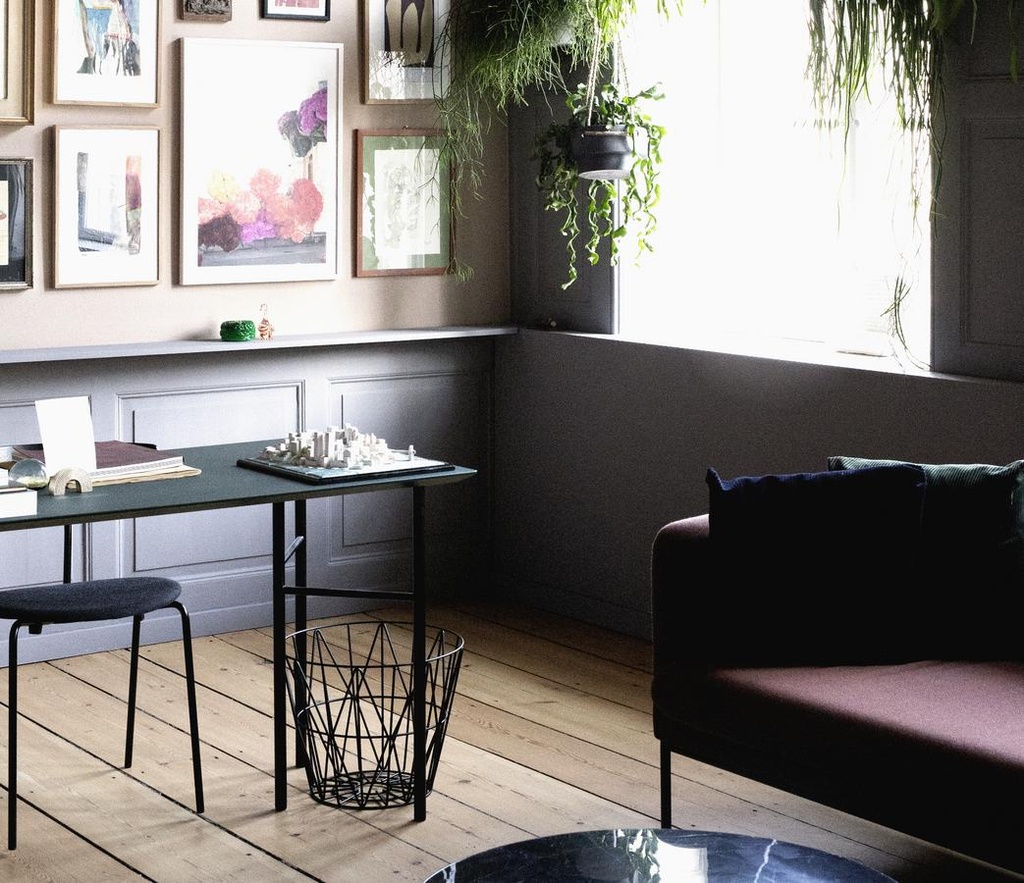 FERM LIVING - Panier WIRE BASKET Gris clair