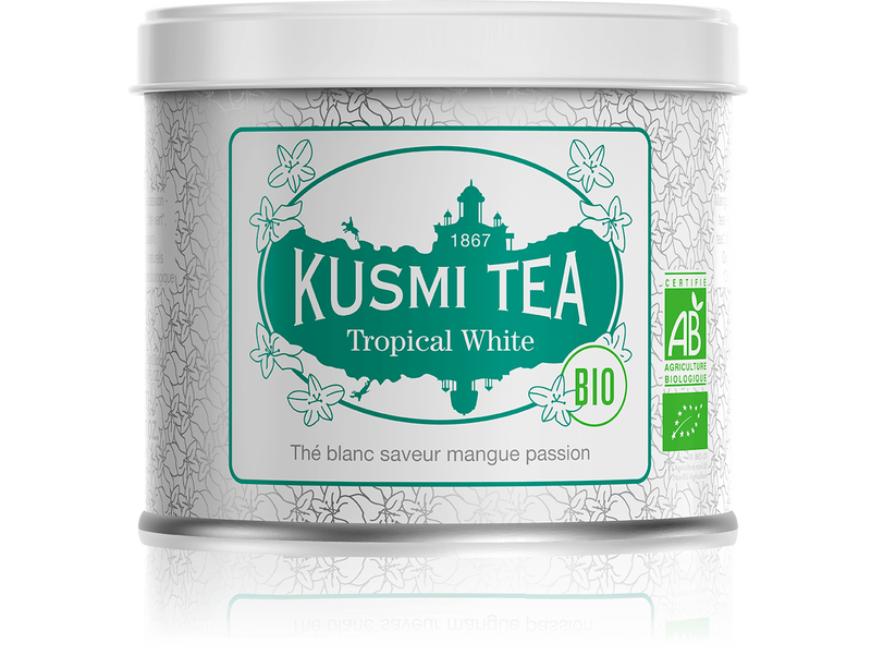 KUSMI TEA - TROPICAL WHITE Bio Thé blanc (boite 90g)