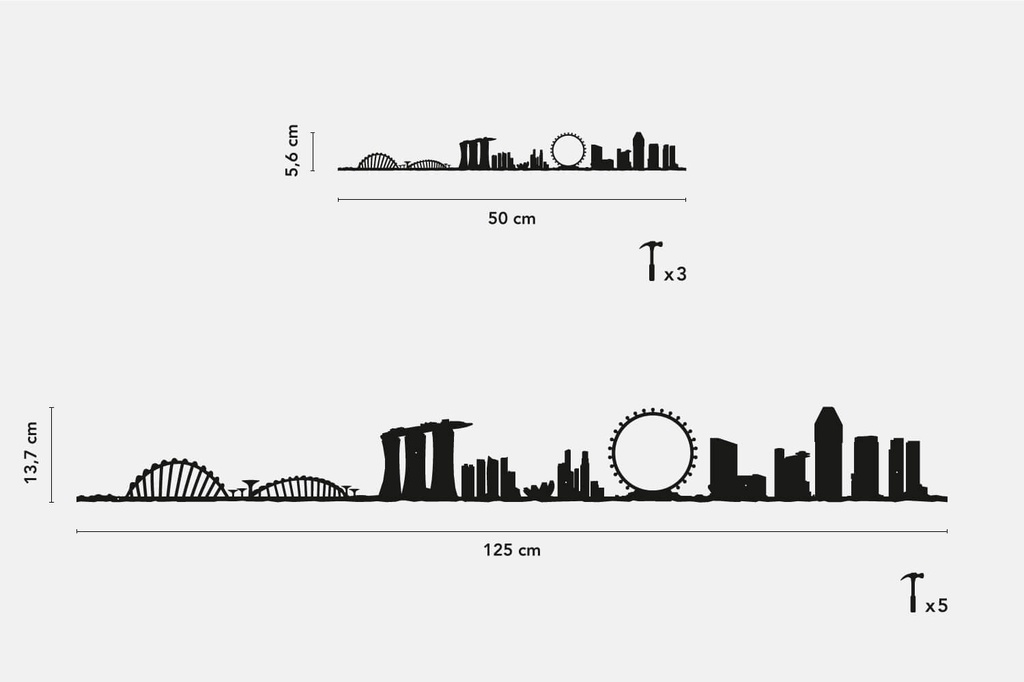 The Line - Singapore Noir 50cm