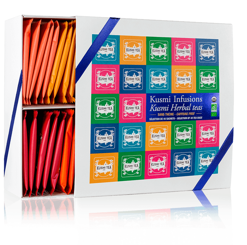 KUSMI TEA - Coffret INFUSIONS Bio (45 sachets)