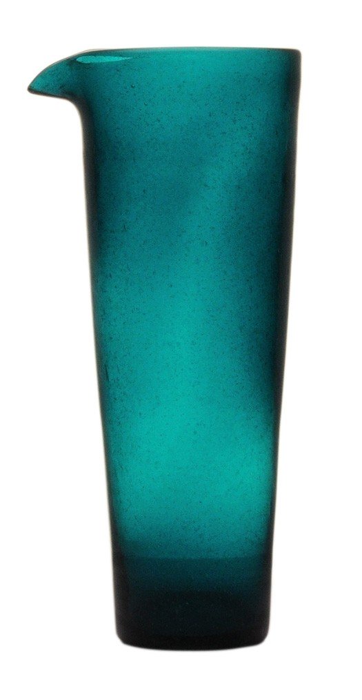 [MM5JU-PE] MEMENTO - Carafe verre soufflé LINEA BALY Jug PETROL