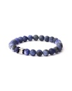 Gemini - Bracelet avec pierre Alpha Bleu mat 8mm
