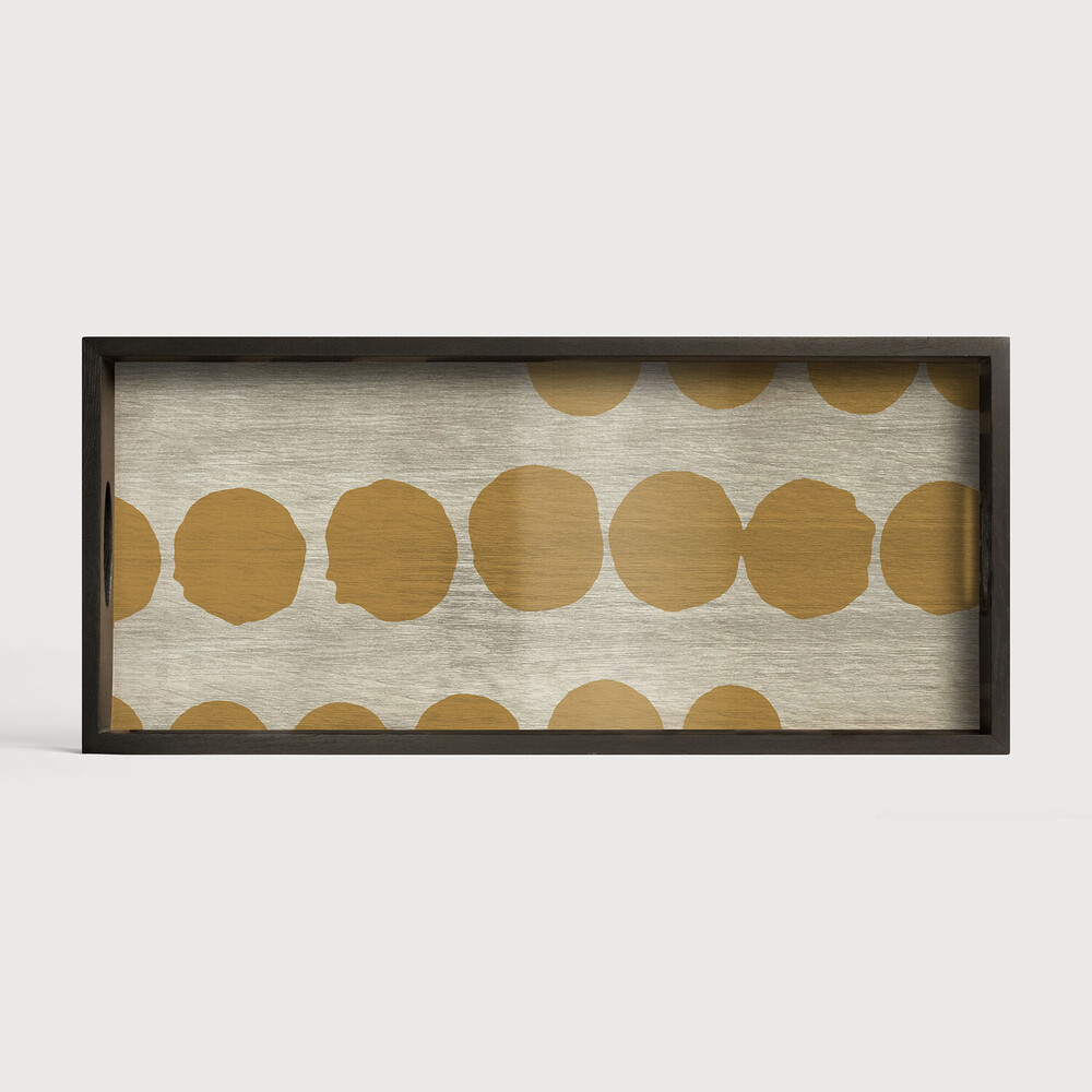 ETHNICRAFT - Plateau RECTANGLE Sienna Dots