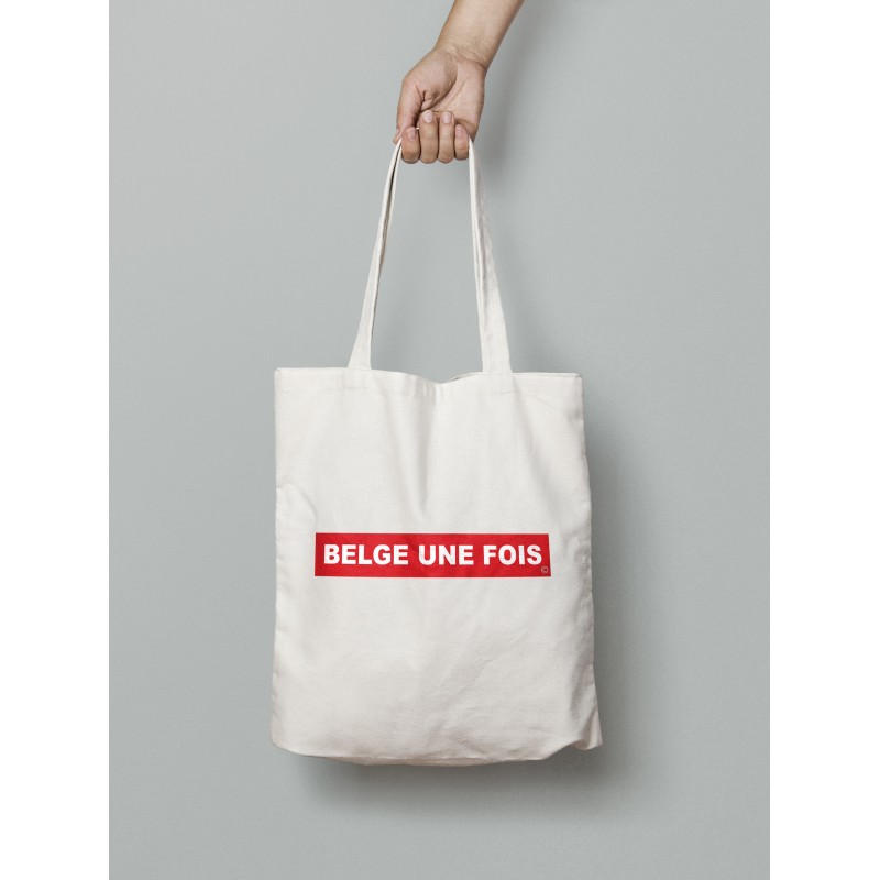BELGE UNE FOIS - Totebag BELGE UNE FOIS ROUGE