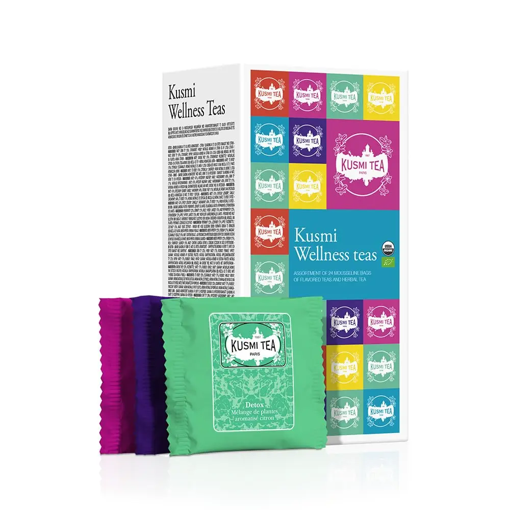 KUSMI TEA - Boîte 24 Sachets-Mousseline LES BIEN ETRE