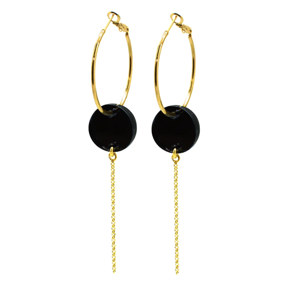TELLMEE - Boucle d'Oreille Moon Or