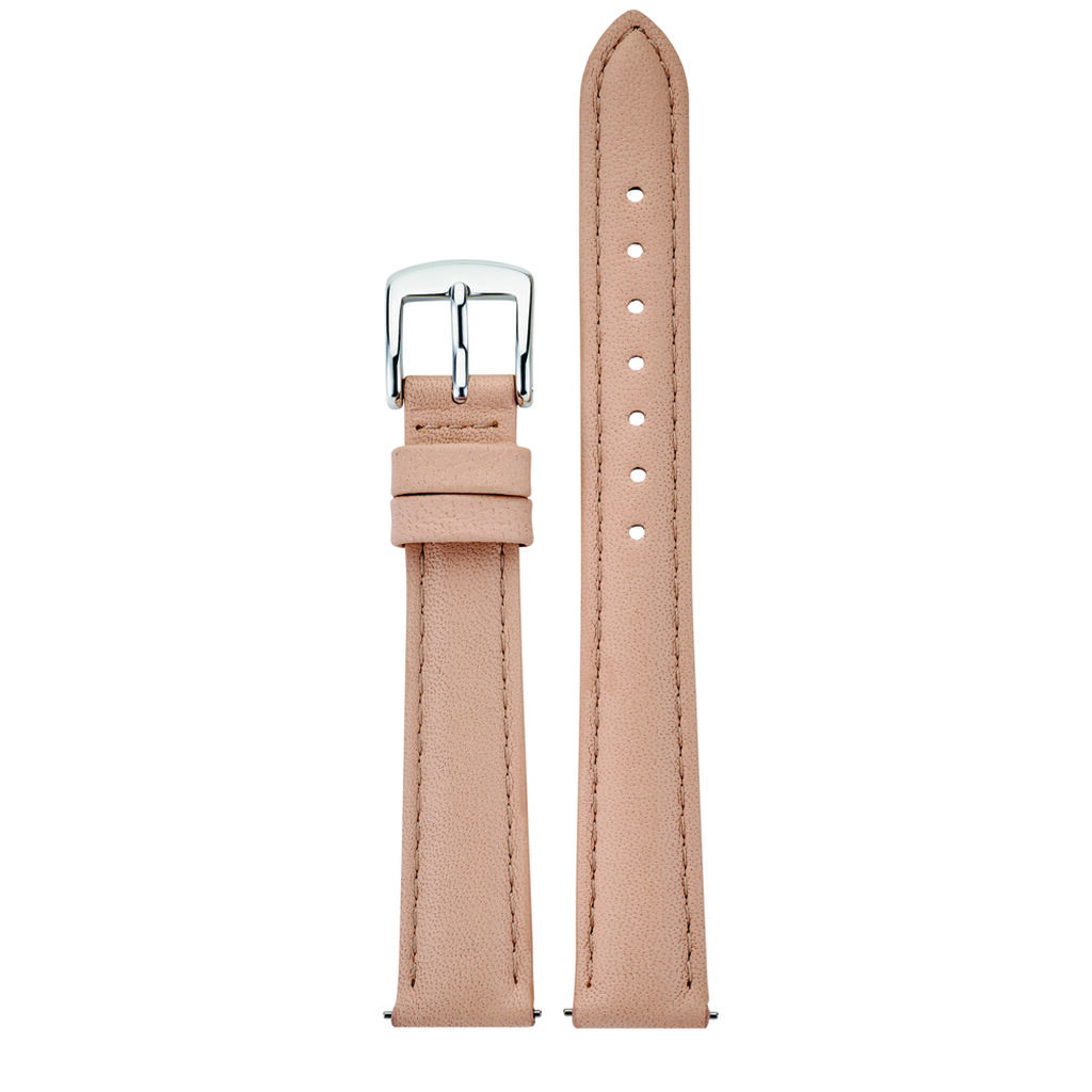 AMALYS - Bracelet 14mm CUIR ROSE PALE - OR ROSE