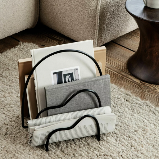 FERM LIVING - Porte revue noir LITHOS