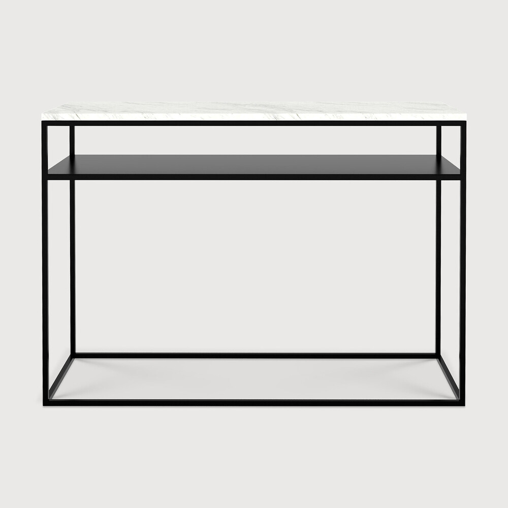 ETHNICRAFT - STONE Console Marbre WHITE CARRARA 120cm