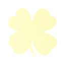 FERMOB - Dessous de Plat TRÈFLE 27x27cm Citron givré