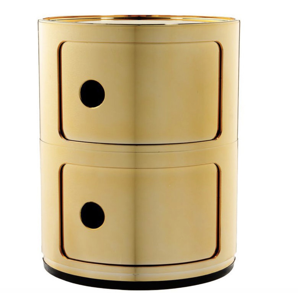 KARTELL - Meuble COMPONIBILI Metal 2-ETAGES (Doré)