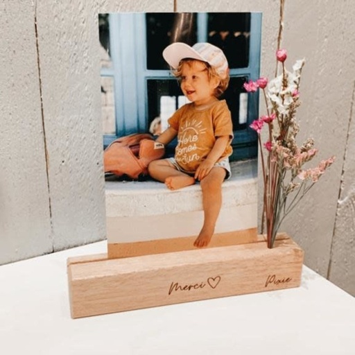 OOAK - BatonPhoto MOT avec Fleurs séchées