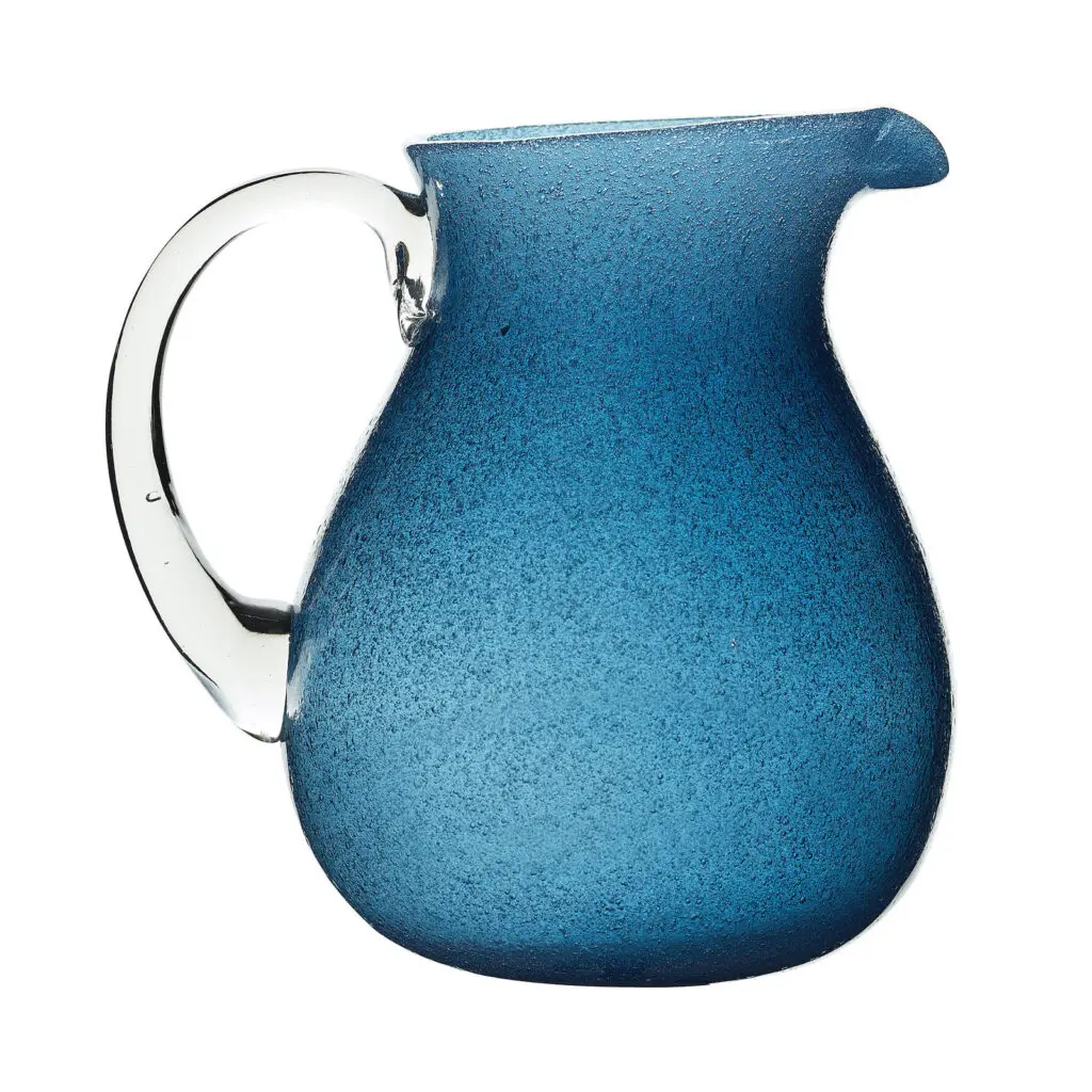 MEMENTO - Pichet verre soufflé LINEA BALY Pitcher (Deep Blue)