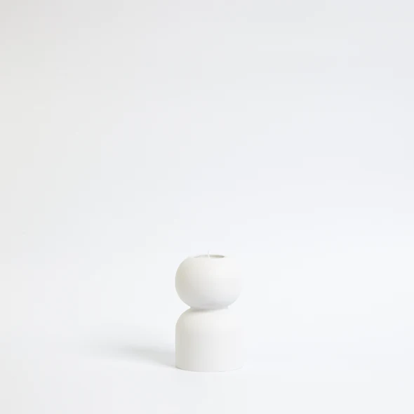 LEMON LILY - Bougeoir 3 en 1 Low Candleholder (Blanc)