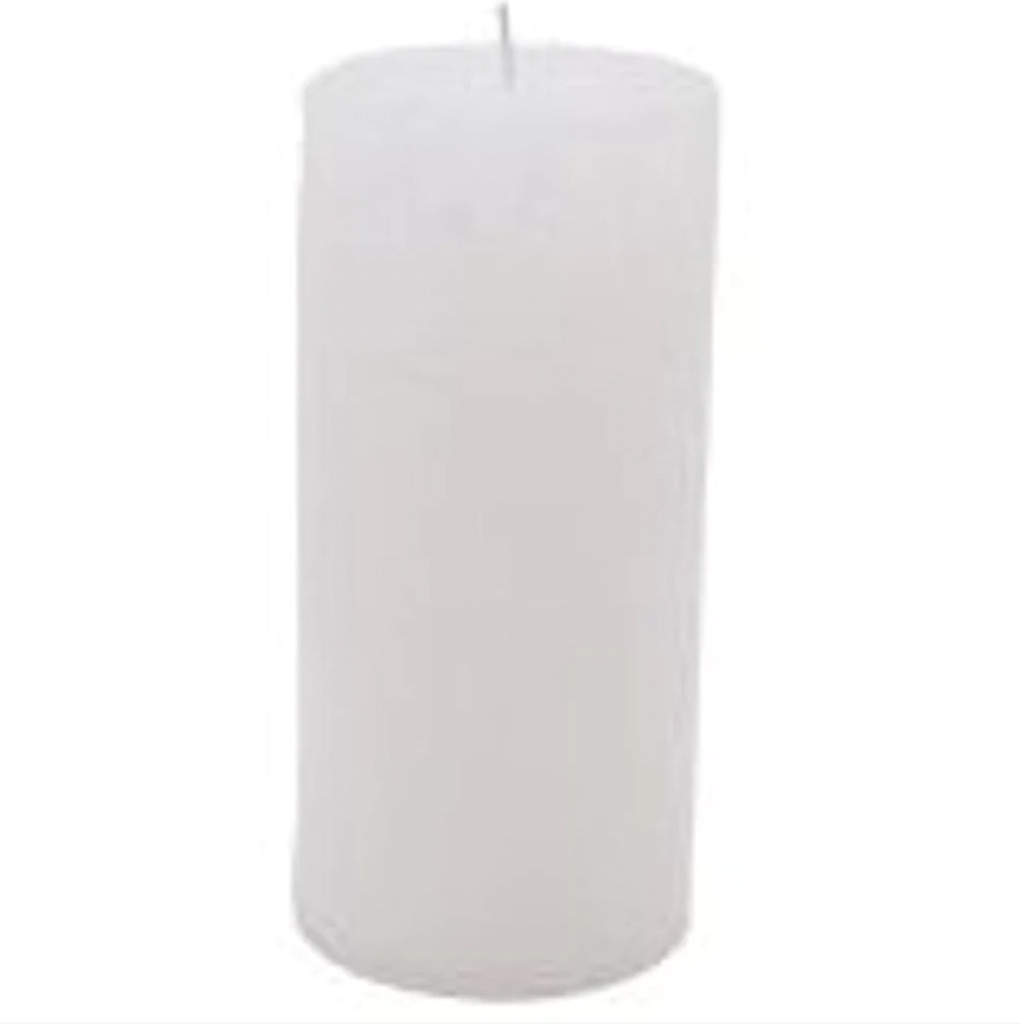 LEMON LILY - Bougie Pilar Candle High (Blanc)