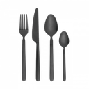 BLOMUS - STELLA Set de couverts Noir (16 pièces)
