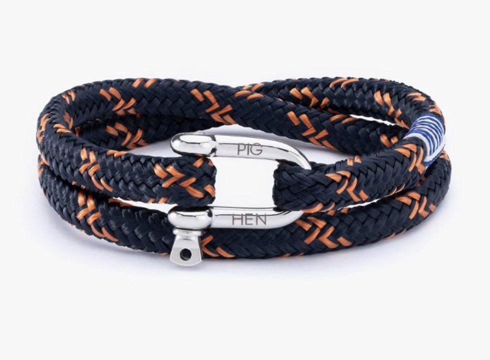 PIG & HEN - SALTY STEVE NAVY ORANGE | SILVER (XS)