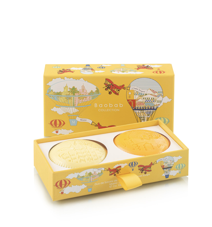 BAOBAB - Coffret Duo Savon solide MIAMI & SAINT-TROPEZ