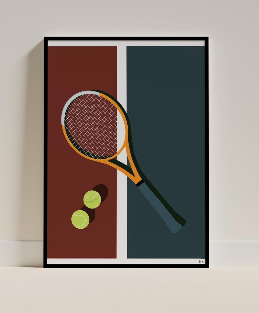 Caraboutcha - Poster TENNIS COURT 50x70cm