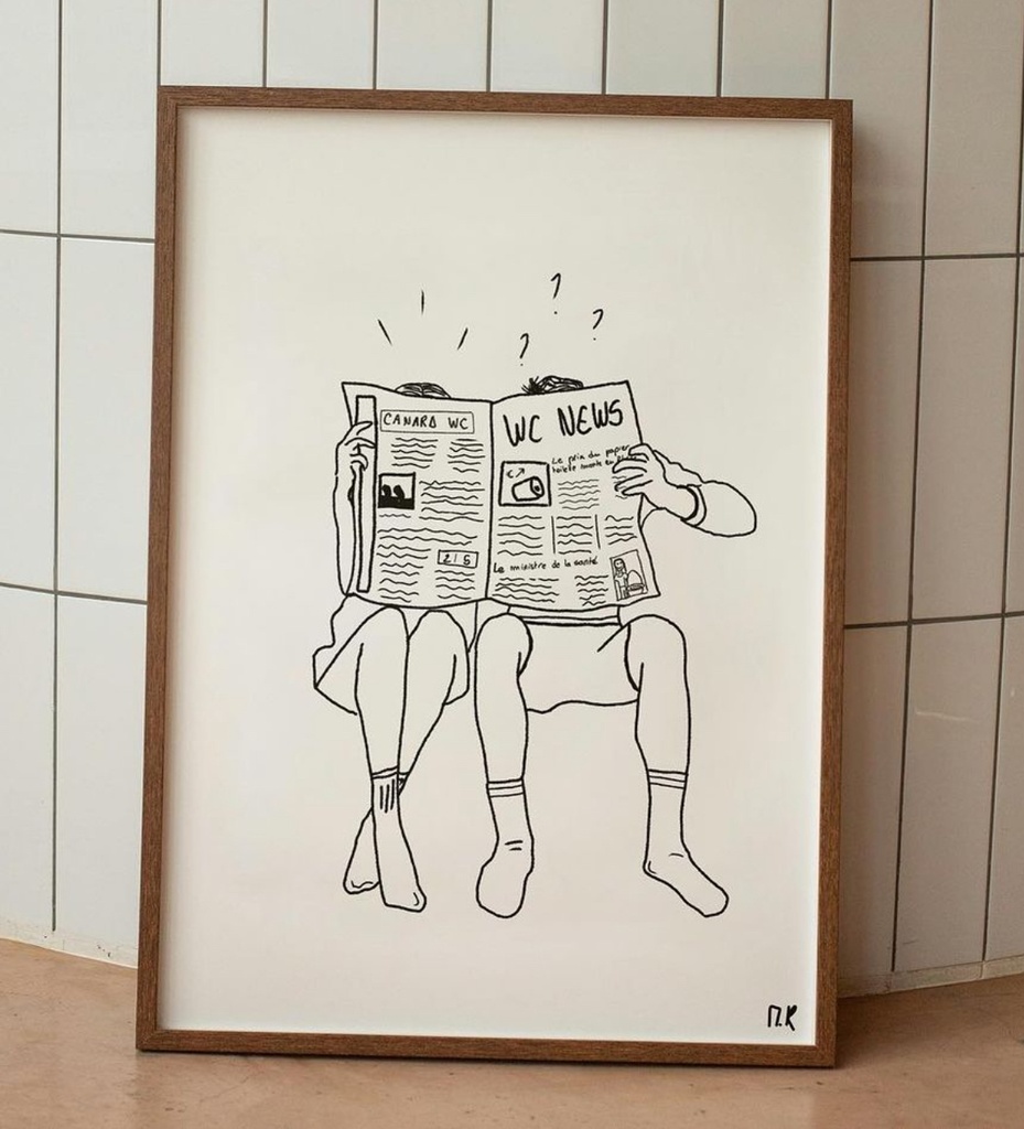 Caraboutcha - Poster WC NEWS 50x70cm