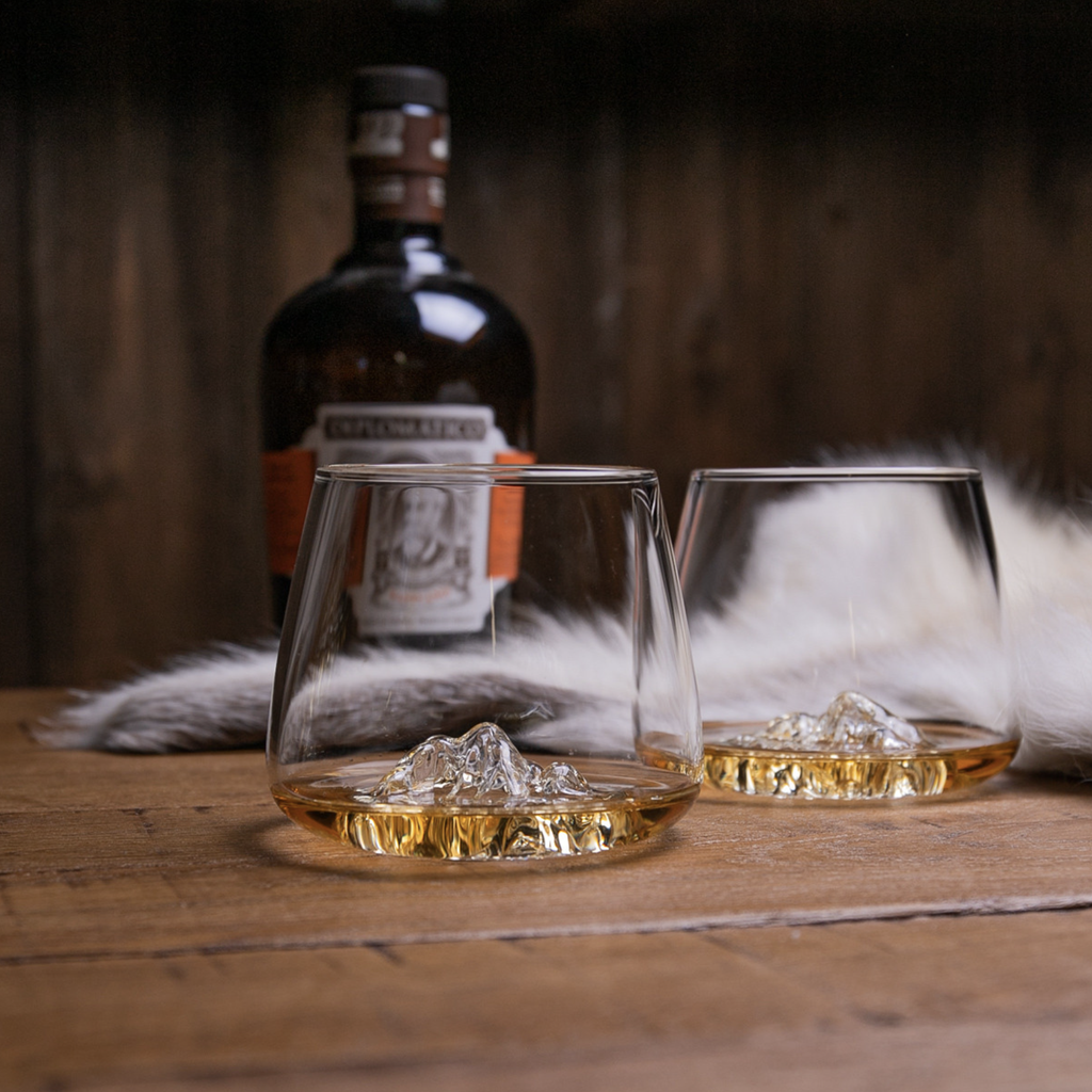 [TOPO-BE] ALASKAN MAKER - Set de 2 verres TOPOGRAPHIC : Everest & Mont Blanc