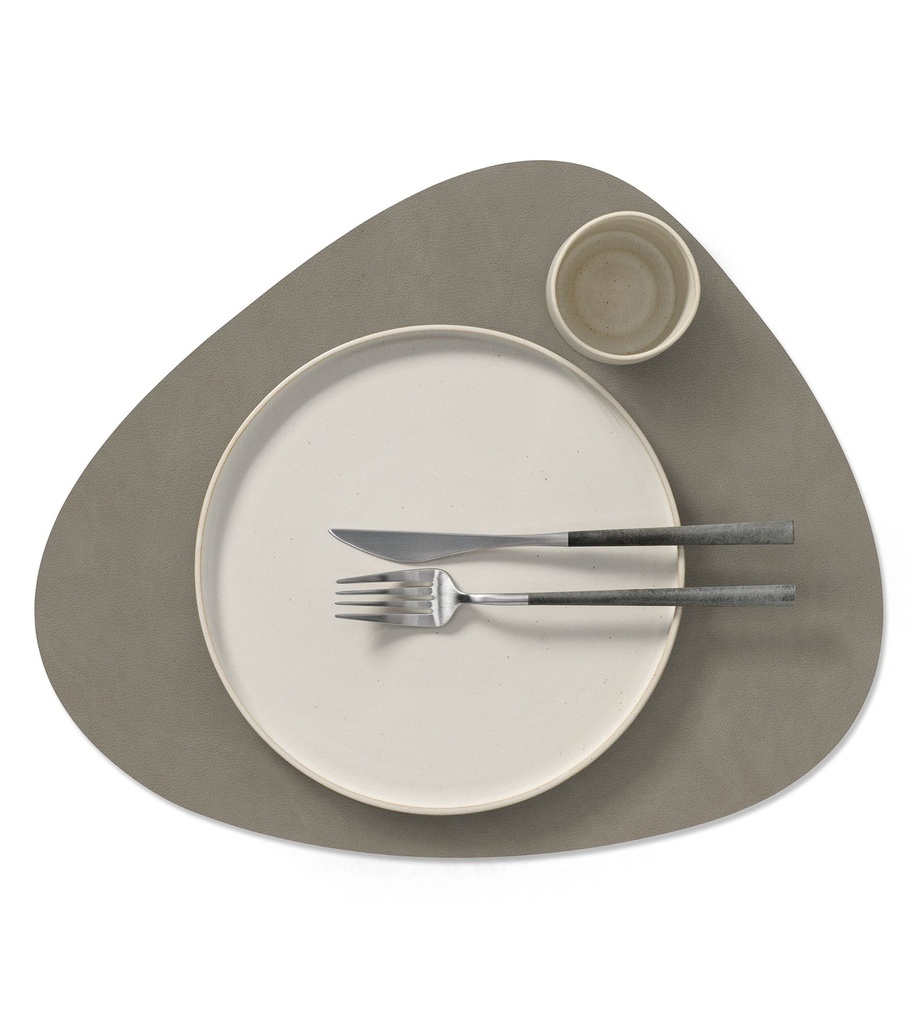 LINDDNA - Set de table Curve L Reversible (Nupo Linen/Flint Grey)