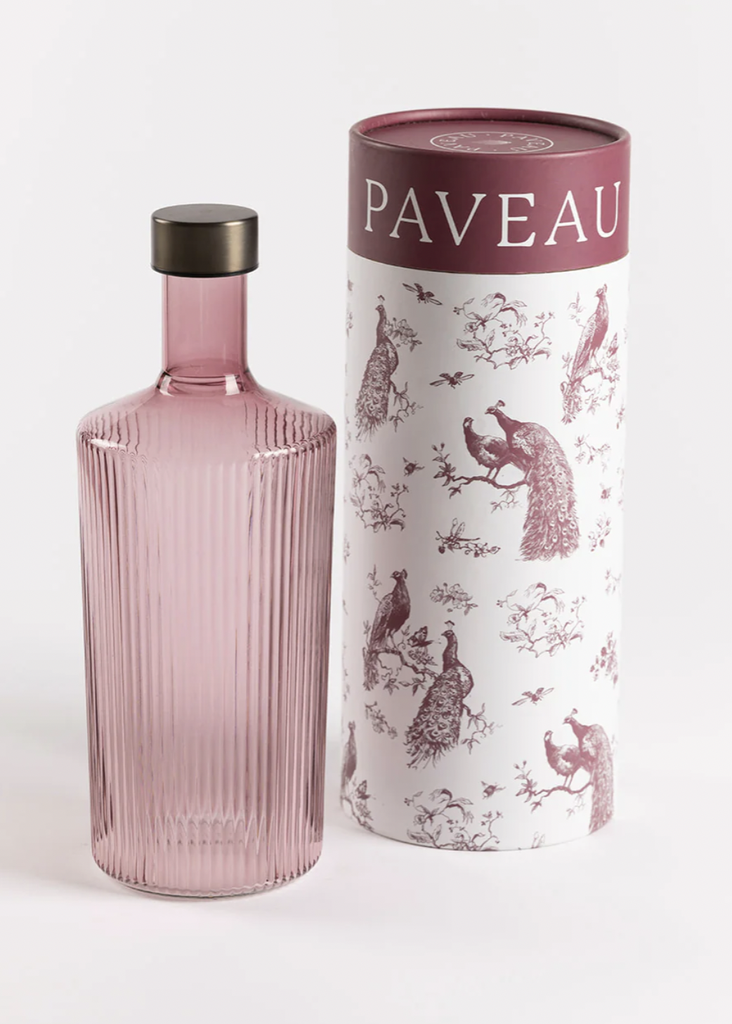 [10080] PAVEAU - Carafe Ribbed BROOME Bottle (Bordeaux)