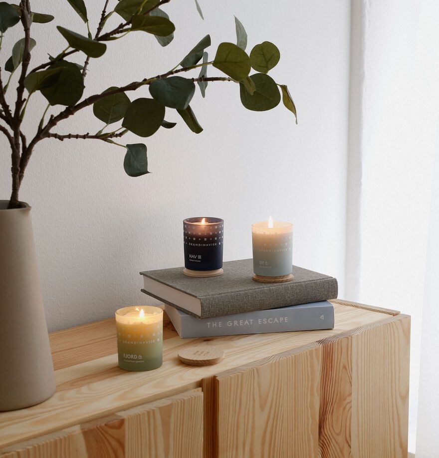 SKANDINAVISK - Kit 3 Mini-Bougies ESCAPE (Oy/Fjord/Hav)